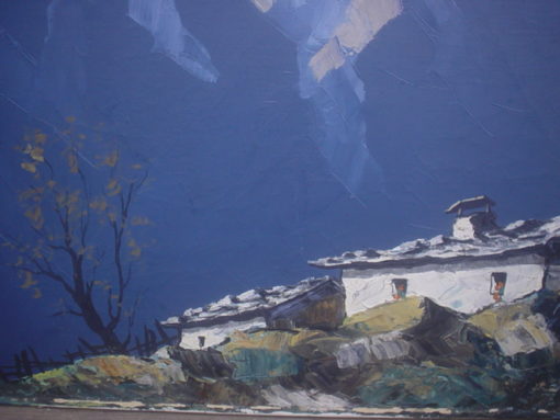 Bergdorf 80 x 60cm – Bild 4