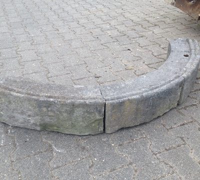 Türsturz Blaustein 3-teilig mit Profil