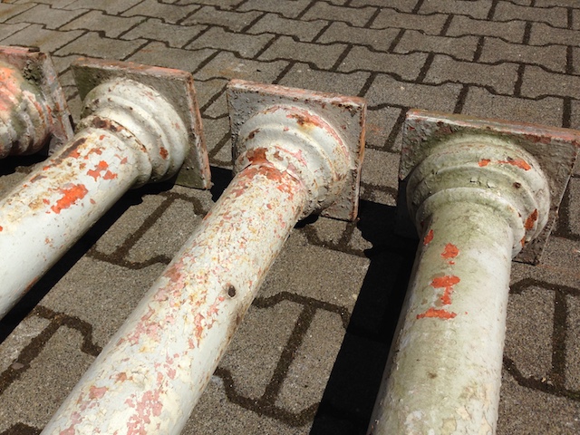 Paar Säulen 160cm Gusseisen