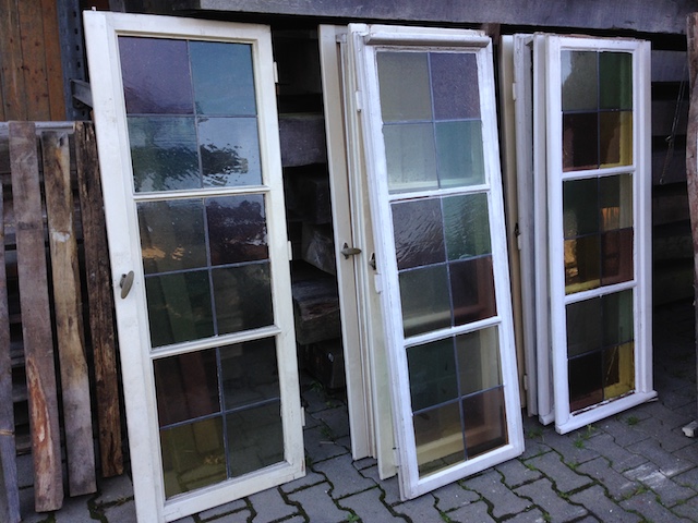 Fensterflügel mit Bleiverglasung