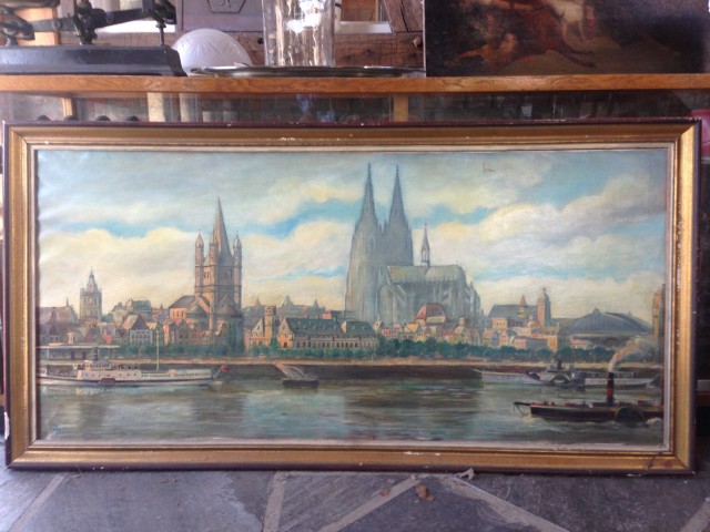 Ölgemälde Köln 1920er Jahre