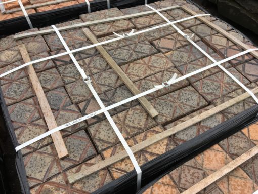 300qm Alte Münchner Gehwegplatten 14x14cm aus Rückbau – Bild 4