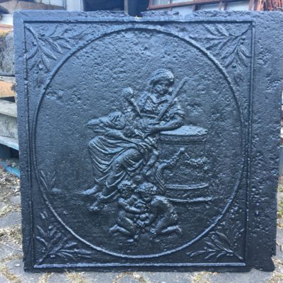 Ofenplatte um 1800 entstanden, CARITAS 61x63cm