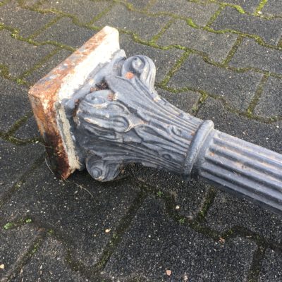 Säule 322cm Gusseisen kanneliert