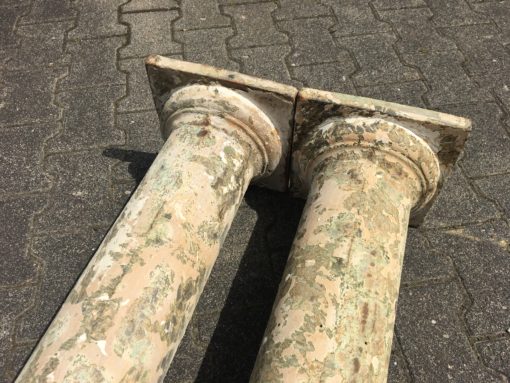 Historisches Säulenpaar Gusseisen 225cm – Bild 2