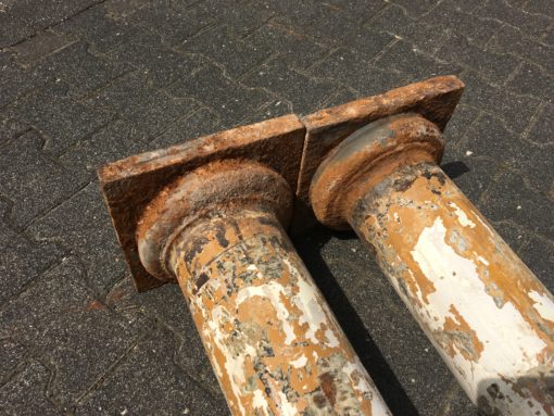 Historisches Säulenpaar Gusseisen 225cm – Bild 4