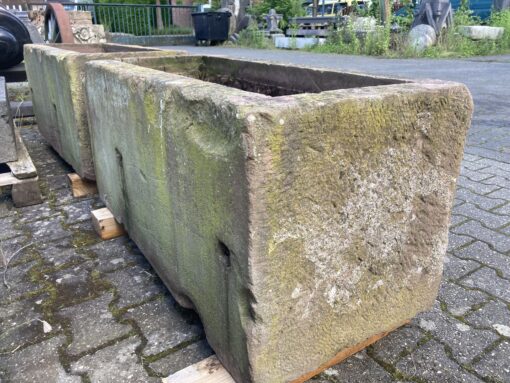 Paar Sandsteinbecken Pflanztröge – Bild 2