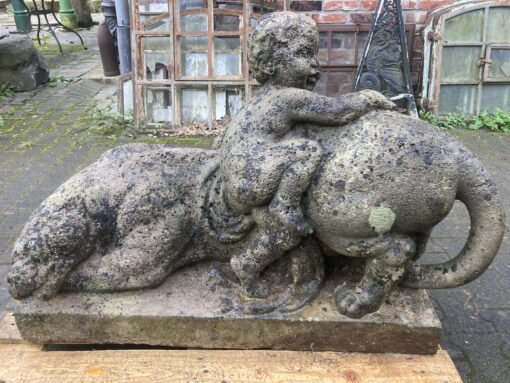 Bacchus Knabe mit Panther Jugendstil