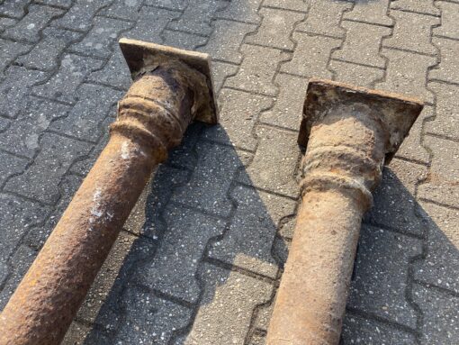 Säulenpaar  Gusseisen 220 und 230cm – Bild 3