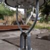 Historischer Strassenlaternenmast 360cm aus Gusseisen mit Laterne